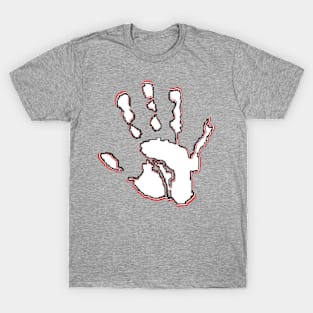 palm print hand fingers T-Shirt